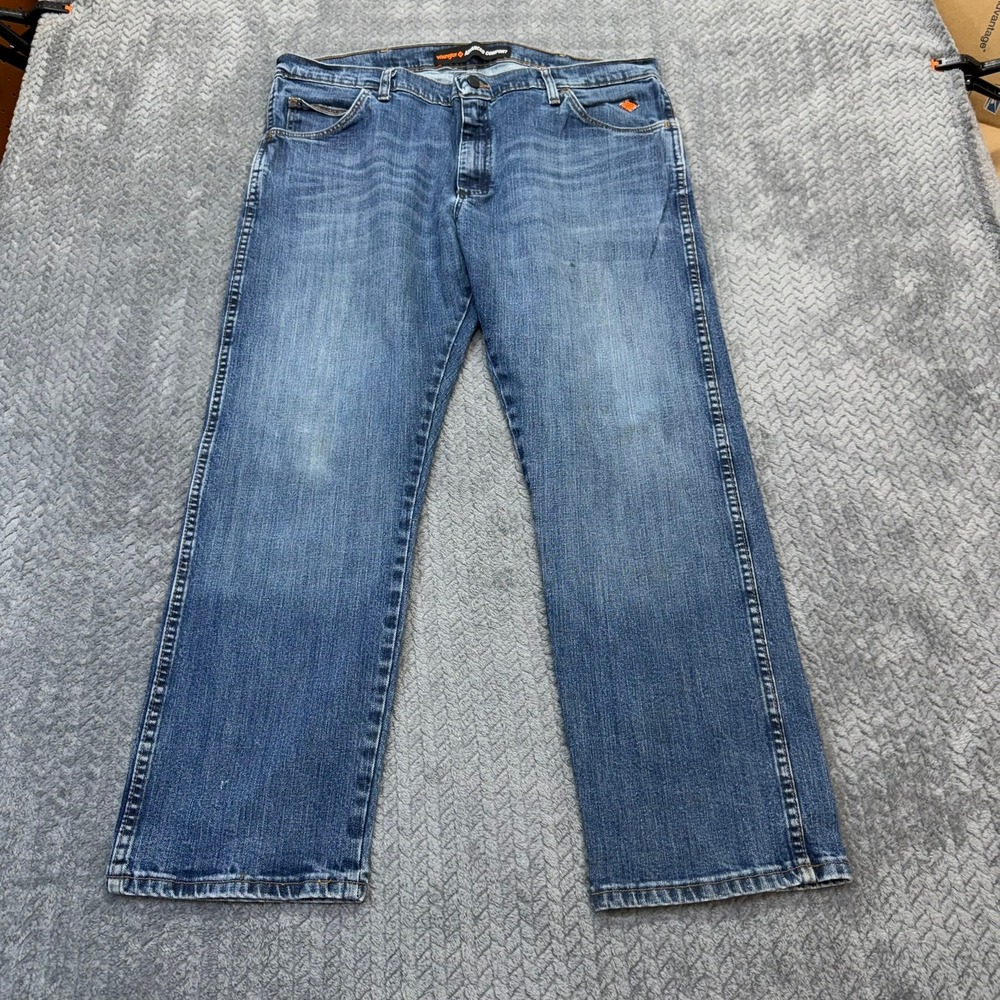 Wrangler FR Jeans Men 40x29 Advanced Comfort Blue Denim Flame Resistant Workwear